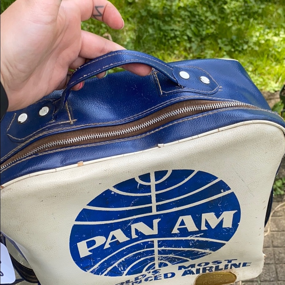 ✖️SOLD✖️Vtg PAN AM AIRLINES Defiance Travel Bag - Picture 4 of 9
